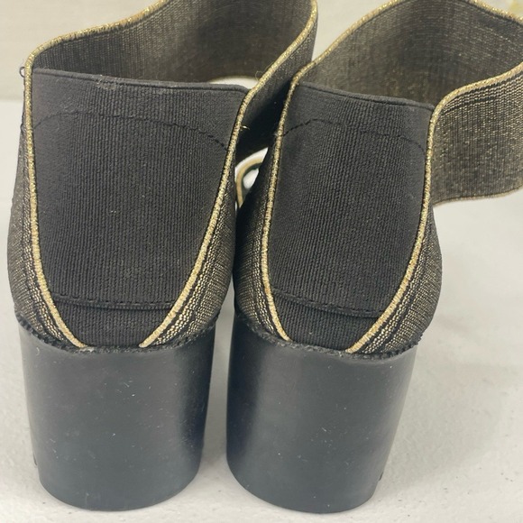 Charleston Shoe Co Monterey Sandals Women's SZ 6.5 Metallic Gold lug sole - Picture 3 of 7